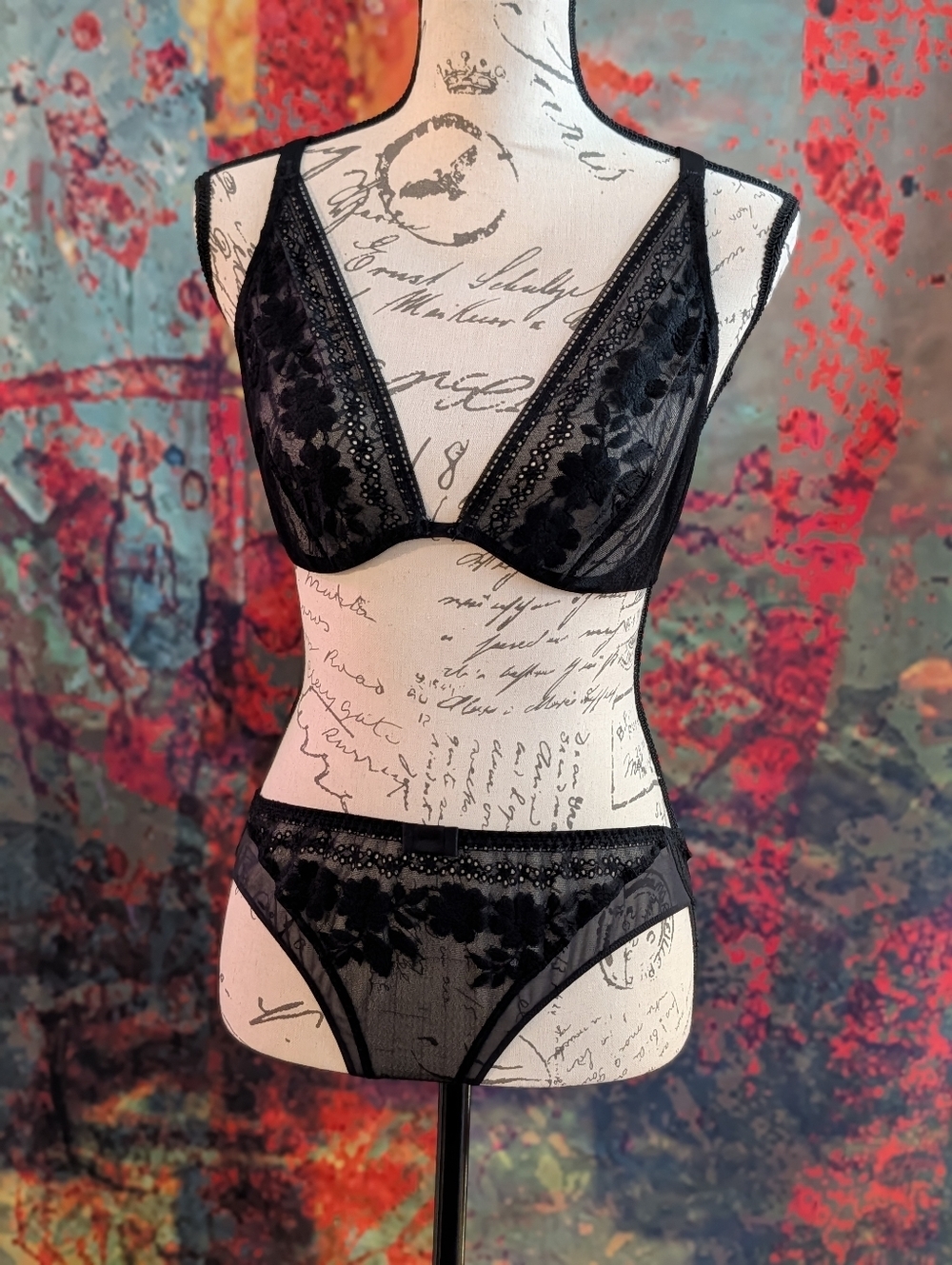 NWOT Simone Perele Set - Heloise Bra (1) & Panties (2)